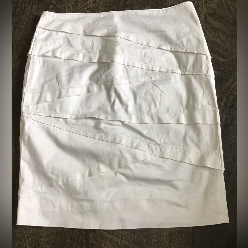White House Black Market sateen Layered Pencil Skirt.
